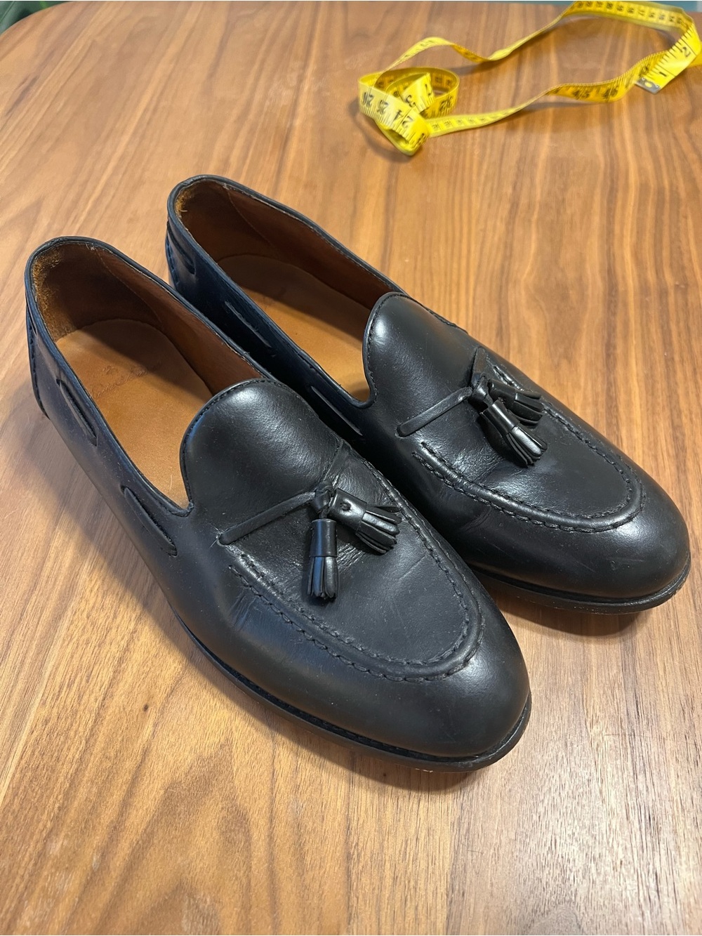 Men's Brooks Brothers Black Leather Tassel Loafers